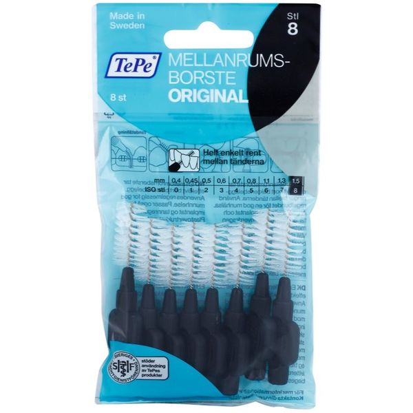 TePe TePe Original четки за междузъбно пространство 1,5 mm 8 бр.