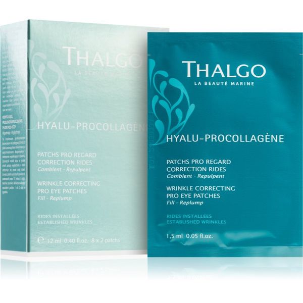 Thalgo Thalgo Hyalu-Procollagen Wrinkle Correcting Pro Eye Patches изглаждата маска за околоочната зона 8x2 бр.