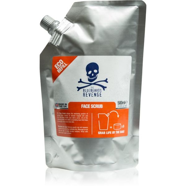 The Bluebeards Revenge The Bluebeards Revenge Face Scrub Refill Pouch почистващ пилинг за лице за мъже резервен пълнител 500 мл.