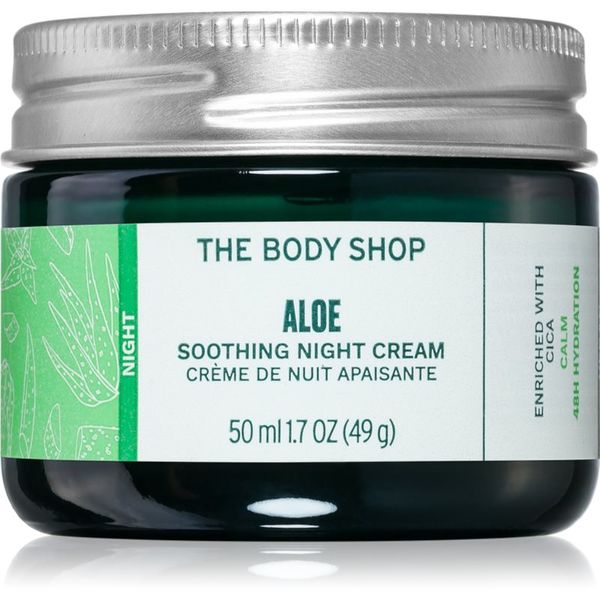 The Body Shop The Body Shop Aloe успокояващ нощен крем за чувствителна кожа на лицето 50 мл.