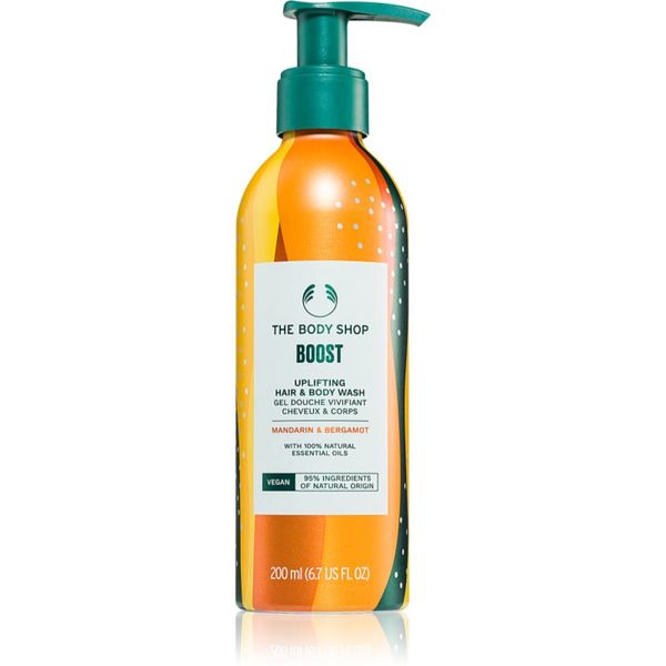 The Body Shop The Body Shop Bath and Body Hair & Body Wash шампоан за коса и тяло Mandarin & Bergamot 200 мл.
