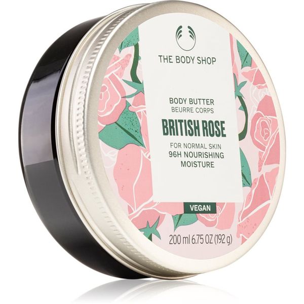 The Body Shop The Body Shop Body Butter Brirish Rose масло за тяло с аромат на рози 200 мл.