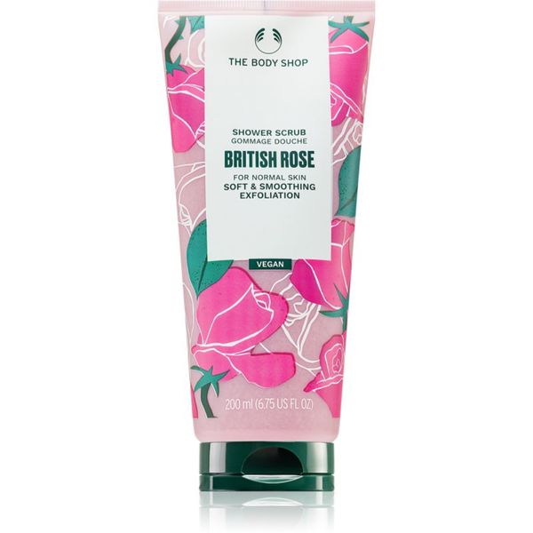 The Body Shop The Body Shop Shower Scrub нежен пилинг за тяло с аромат на рози 200 мл.