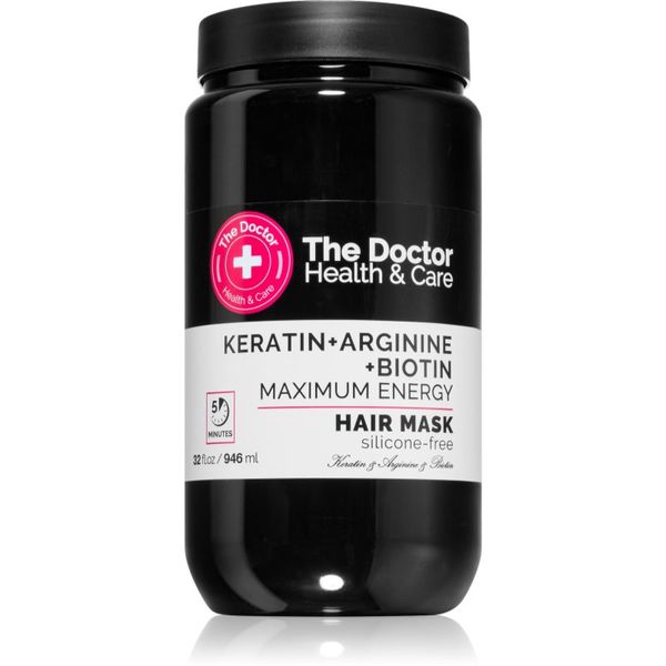 The Doctor The Doctor Keratin + Arginine + Biotin Maximum Energy кератинова маска За коса 946 мл.