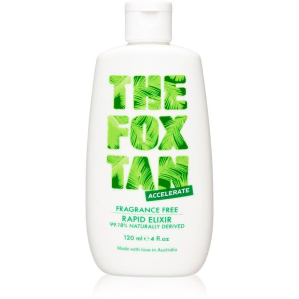 The Fox Tan The Fox Tan Fragrance Free Elixir крем за тяло за ускоряване на тена 120 мл.