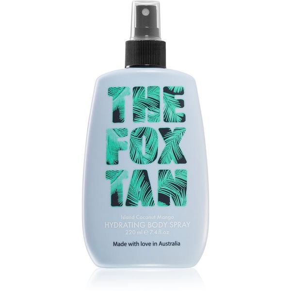 The Fox Tan The Fox Tan Hydration Island Coconut Mango освежаващ спрей за тяло за тяло и лице 220 мл.