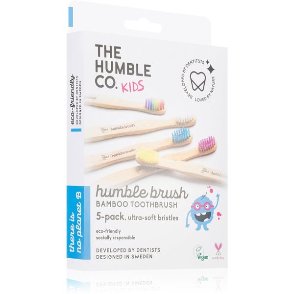 The Humble Co. The Humble Co. Brush Kids бамбукова четка за зъби ултра софт за деца  5 бр.