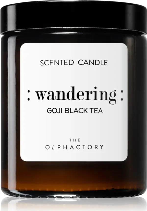 The Olphactory The Olphactory Wandering Goji Black Tea ароматна свещ Wandering 135 гр.