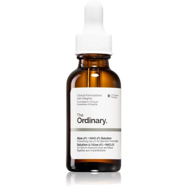 The Ordinary The Ordinary Aloe 2% + NAG 2% Solution успокояващ серум против акне 30 мл.