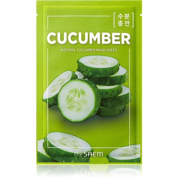 The Saem The Saem Natural Mask Sheet Cucumber платнена маска с хидратиращ и ревитализиращ ефект 21 мл.