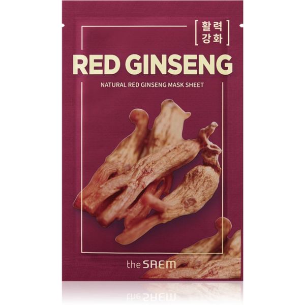 The Saem The Saem Natural Mask Sheet Red Ginseng платнена маска за цялостна грижа 21 мл.
