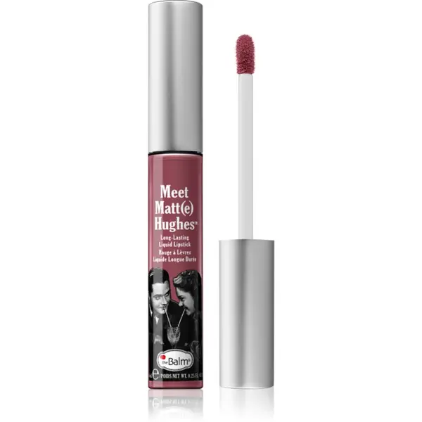 theBalm theBalm Meet Matt(e) Hughes Long Lasting Liquid Lipstick дълготрайно течно червило цвят Charming 7.4 мл.