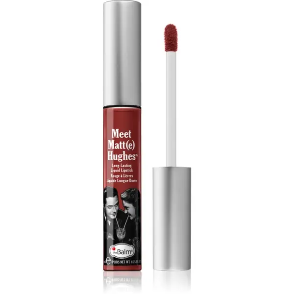 theBalm theBalm Meet Matt(e) Hughes Long Lasting Liquid Lipstick дълготрайно течно червило цвят Loyal 7.4 мл.
