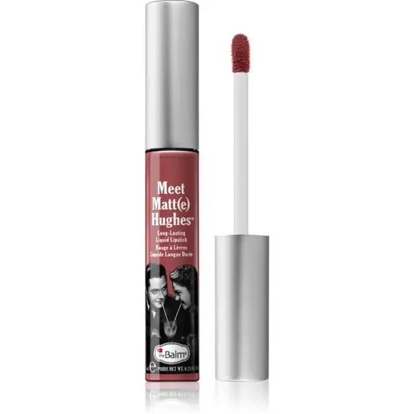 theBalm theBalm Meet Matt(e) Hughes Long Lasting Liquid Lipstick дълготрайно течно червило цвят Sincere 7.4 мл.