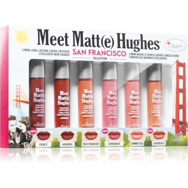 theBalm theBalm Meet Matt(e) Hughes Mini Kit San Francisco комплект течно червило за дълготраен ефект