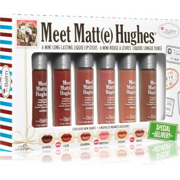 theBalm theBalm Meet Matt(e) Hughes Mini Kit Special Delivery комплект течно червило
