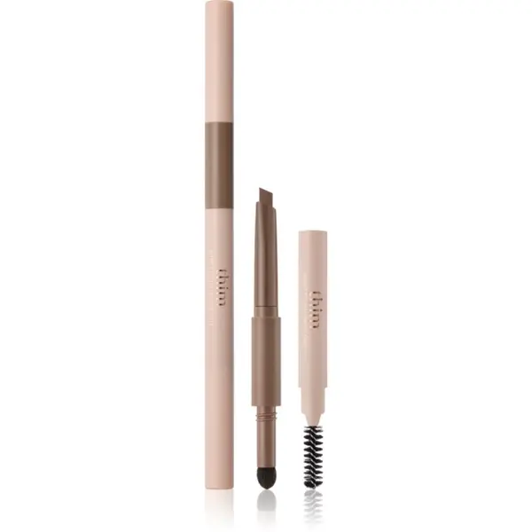 thim thim Artist Touch Brow Duo двустранен молив за вежди с четка цвят 01 Cocoa Brown 0.6 гр.