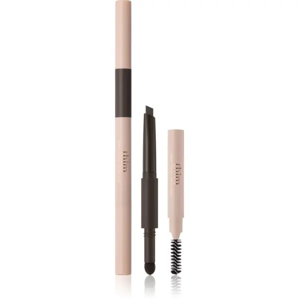 thim thim Artist Touch Brow Duo двустранен молив за вежди с четка цвят 03 Black Brown 0.6 гр.