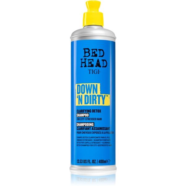 TIGI TIGI Bed Head Down'n' Dirty почистващ детоксикиращ шампоан за ежедневна употреба 400 мл.