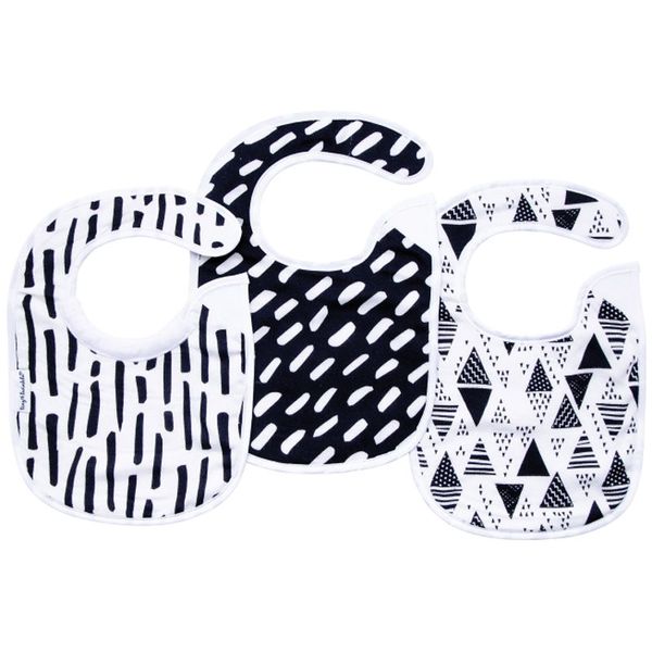 Tiny Twinkle Tiny Twinkle Kaffle Set лигавник Black & White 3 бр.