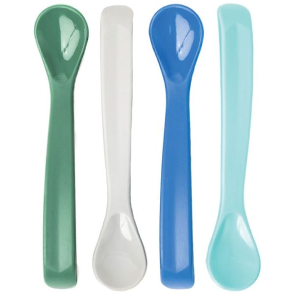 Tiny Twinkle Tiny Twinkle Silicone Baby Spoons лъжичка Boy 4 бр.