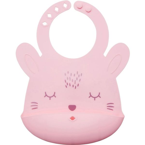Tiny Twinkle Tiny Twinkle Silicone Roll-up Bibs лигавник Rose Bunny 4m+ 1 бр.