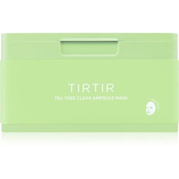 TIRTIR TIRTIR Ampoule Mask Tea Tree Clear успокояваща платнена маска за проблемна кожа 30 бр.