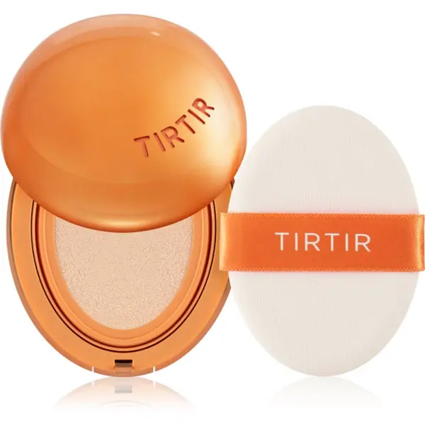 TIRTIR TIRTIR Mask Fit AI Filter Cushion Mini дълготраен грим в гъбичка с матиращ ефект цвят 21C Cool Ivory 4.5 гр.