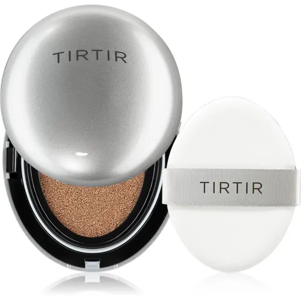 TIRTIR TIRTIR Mask Fit Aura Cushion хидратиращ фон дьо тен в гъба за озаряване на лицето цвят 43N Deep Cocoa 18 гр.