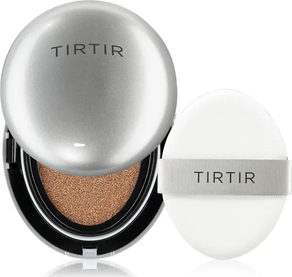 TIRTIR TIRTIR Mask Fit Aura Cushion Mini хидратиращ фон дьо тен в гъба за озаряване на лицето цвят 43N Deep Cocoa 4.5 гр.
