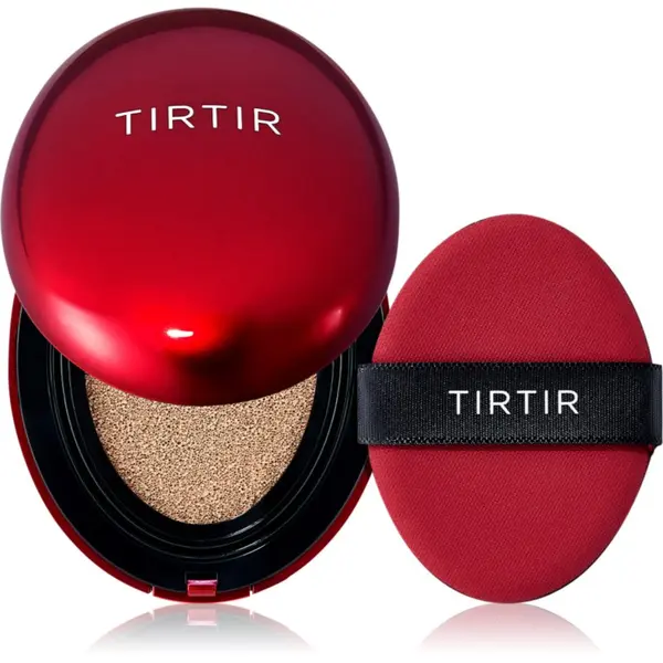 TIRTIR TIRTIR Mask Fit Red Cushion Mini дълготраен грим в гъбичка цвят 21W Natural Ivory 4.5 гр.