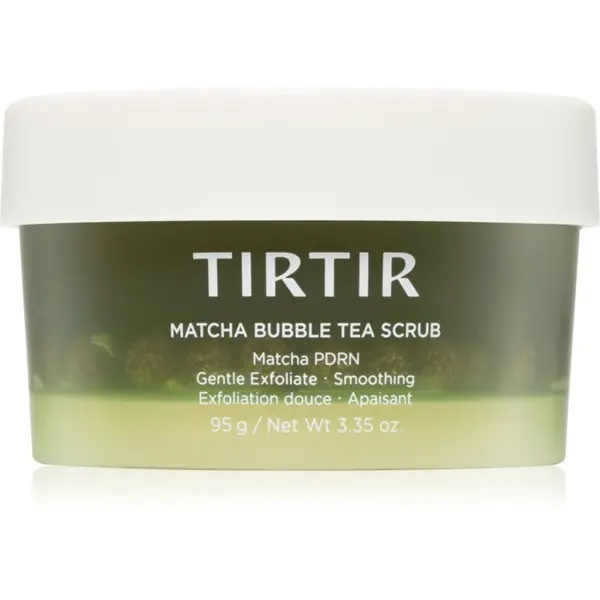 TIRTIR TIRTIR Matcha Bubble Tea Scrub нежно почистващ пилинг с успокояващ ефект 95 гр.