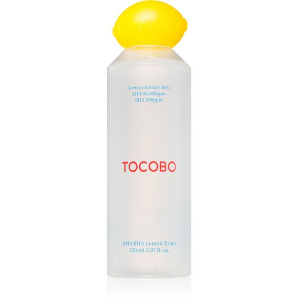 TOCOBO TOCOBO AHA BHA Lemon Toner озаряващ тоник да уеднакви цвета на кожата 150 мл.