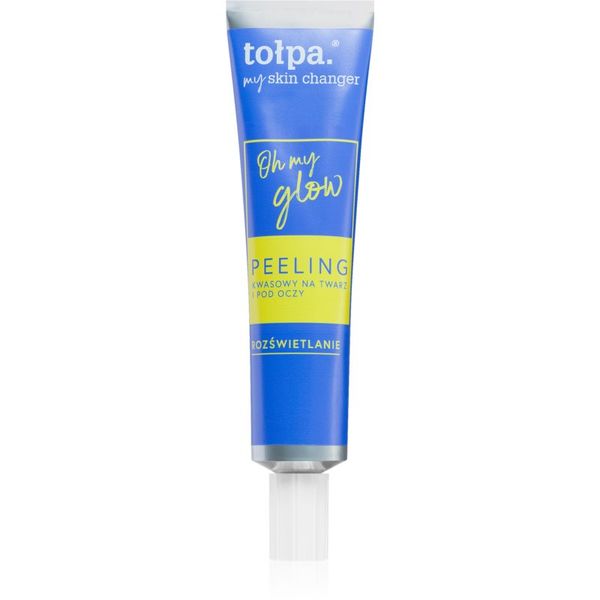 Tołpa Tołpa My Skin Changer Oh My Glow озаряващ пилинг за зоната на лицето и очите 40 мл.