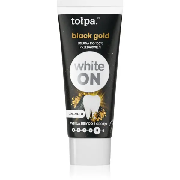 Tołpa Tołpa On White Black Gold избелваща паста за зъби 20 мл.