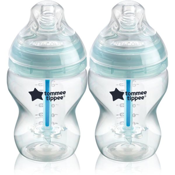 Tommee Tippee Tommee Tippee Closer To Nature Advanced Anti-colic бебешко шише ДУО ОПАКОВКА Slow Flow 0m+ 2x260 мл.