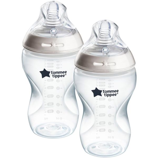 Tommee Tippee Tommee Tippee Closer To Nature Anti-colic Breast-like Teat бебешко шише Medium Flow 3 m+ 2x340 мл.