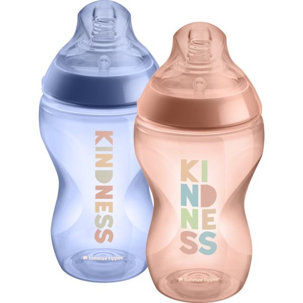 Tommee Tippee Tommee Tippee Closer To Nature Anti-colic Kindness бебешко шише Medium Flow 3m+ 2x340 мл.