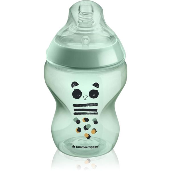 Tommee Tippee Tommee Tippee Closer To Nature Anti-colic Pip the Panda бебешко шише Slow Flow 0m+ 260 мл.