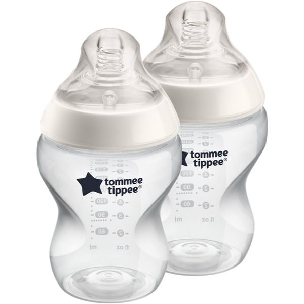 Tommee Tippee Tommee Tippee Closer To Nature Anti-colic Set бебешко шише Slow Flow 0m+ 2x260 мл.