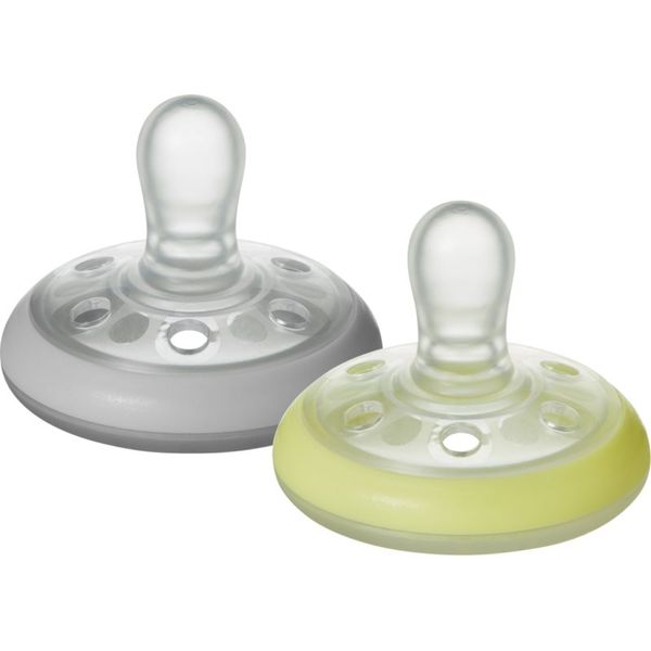 Tommee Tippee Tommee Tippee Closer To Nature Breast-like Natural Night 0-6m биберон 2 бр.