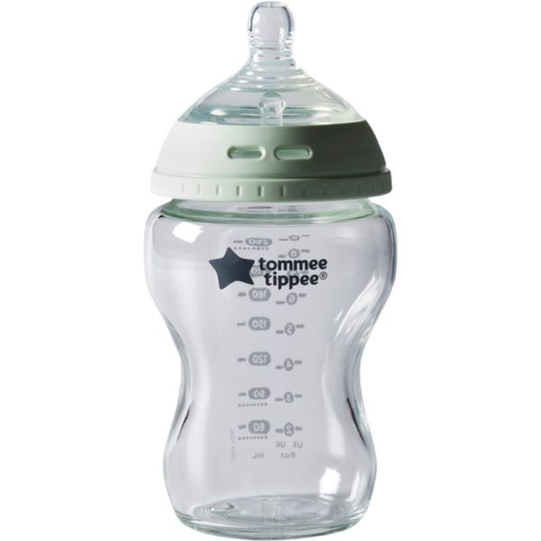 Tommee Tippee Tommee Tippee Closer To Nature Glass самостерилизиращо се бебешко шише Glass 0m+ 250 мл.