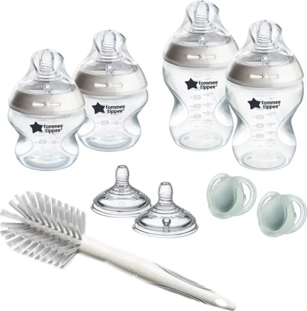 Tommee Tippee Tommee Tippee Natural Start Anti-Colic комплект за бебета самостерилизиращ 0 m+ White