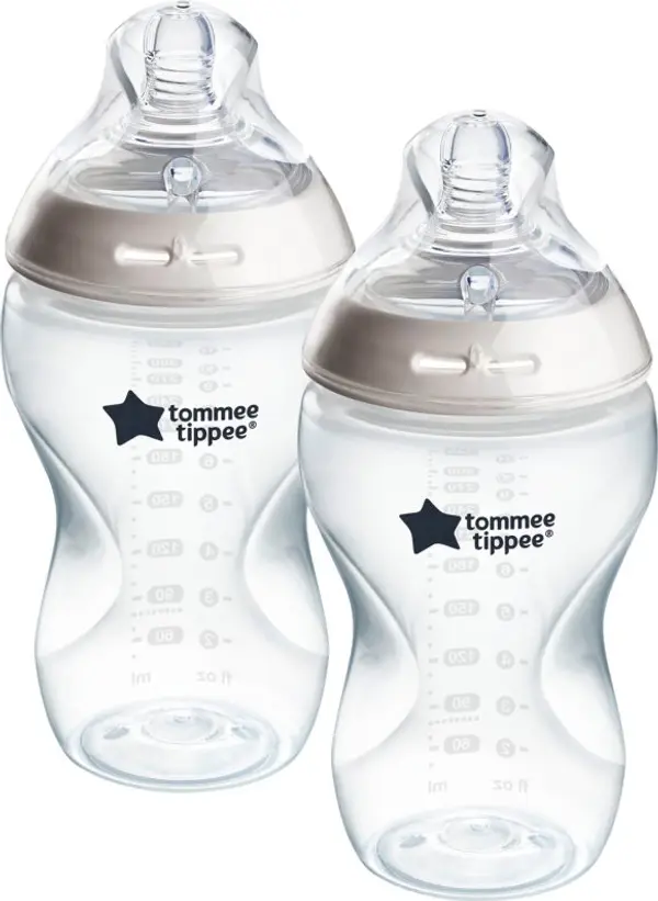 Tommee Tippee Tommee Tippee Natural Start Anti-Colic самостерилизиращо се бебешко шише Medium Flow 3 m+ 2x340 мл.