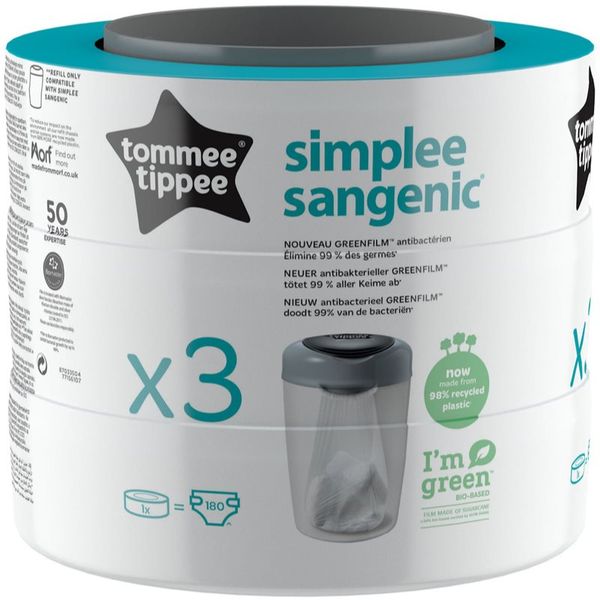 Tommee Tippee Tommee Tippee Simplee резервна касета 3 бр.