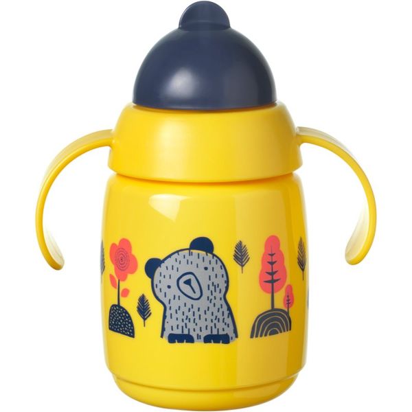 Tommee Tippee Tommee Tippee Superstar Straw Cup Yellow чаша със сламка за деца 6 m+ 300 мл.