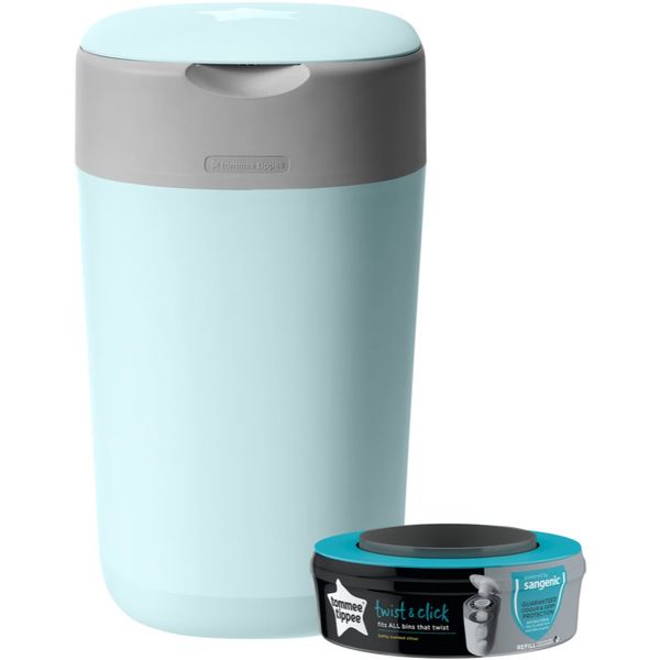 Tommee Tippee Tommee Tippee Twist & Click Blue кош за пелени + резервна касета 1 бр.
