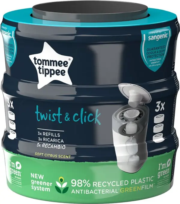 Tommee Tippee Tommee Tippee Twist & Click резервна касета 3 бр.