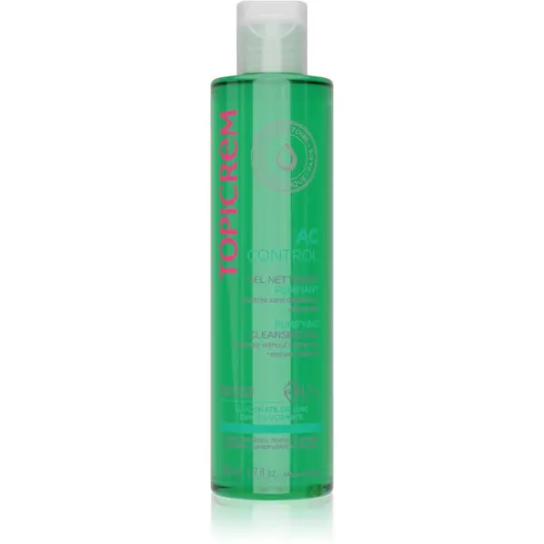 Topicrem Topicrem AC Purifying Cleansing Gel дълбоко почистващ гел за мазна чувствителна кожа 200 мл.