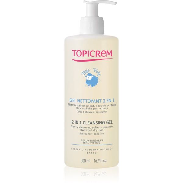 Topicrem Topicrem BABY My 1st Cleansing Gel 2in1 миещ гел за тяло и коса за деца от раждането им 500 мл.
